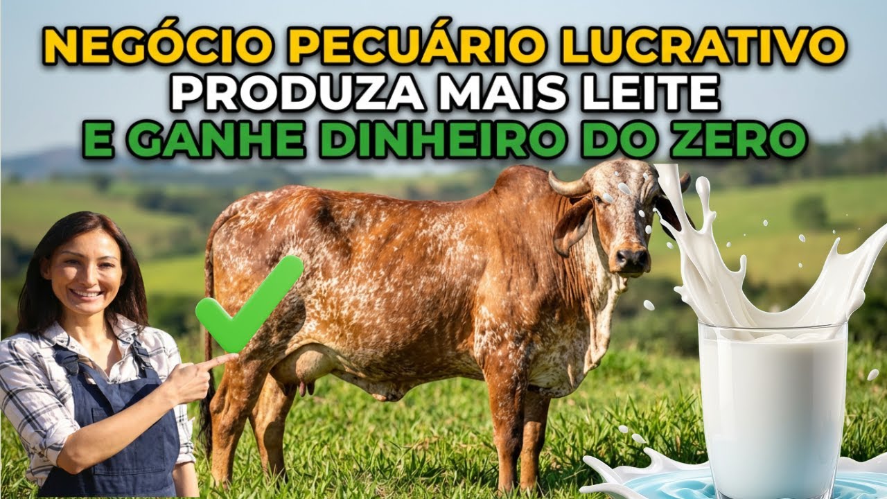 Negócio pecuário lucrativo  produza MAIS LEITE e ganhe dinheiro do zero