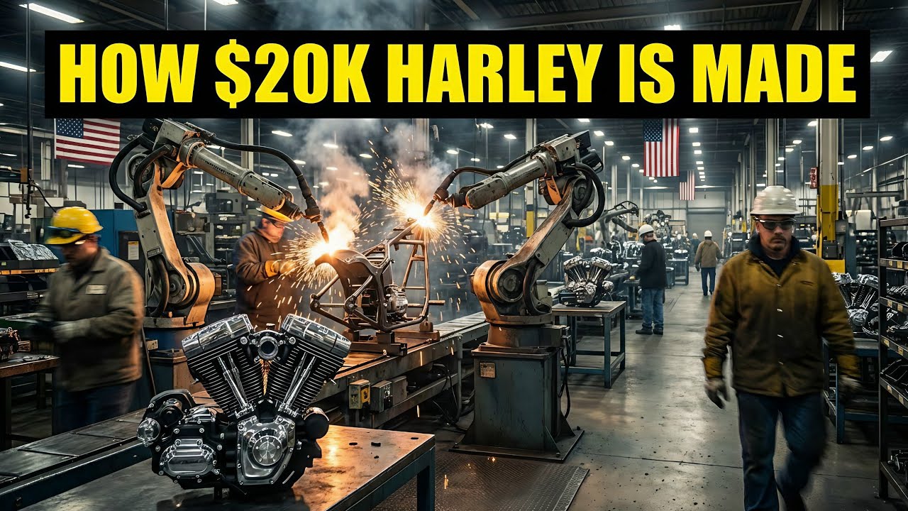 How $20K Harley-Davidson Motorcycles Are Made | Inside the American Factory