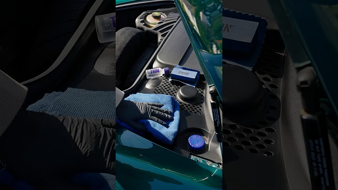 When freshening up trim, don't forget to look under the hood!