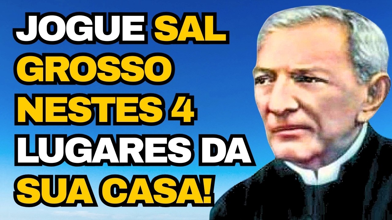 Padre Cícero Ensina Jogue SAL GROSSO nestes 4 lugares da casa e afaste INVEJA e OLHO GORDO!