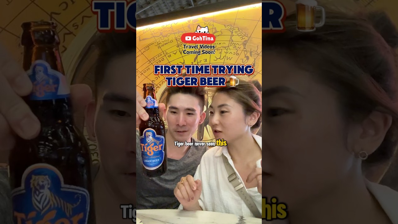 Tiger beer in #malaysia #mukbang   #shorts