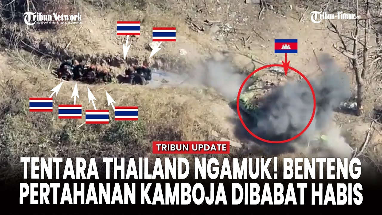 [FULL] Infanteri Thailand Serbu Posisi Kamboja di Nong Chan, Rentetan Tembakan Brutal Meluncur