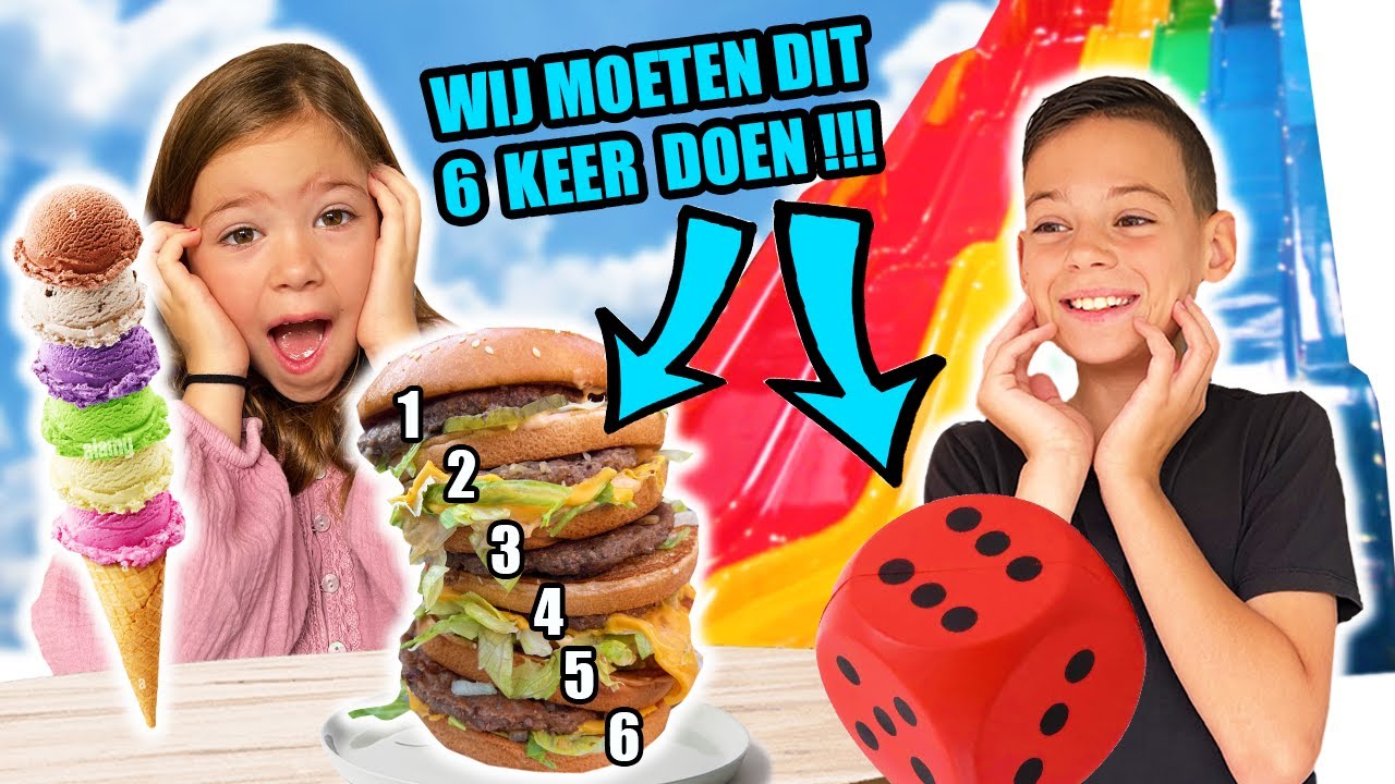 DE DOBBELSTEEN BEPAALT HOEVEEL !!! - De Bakkertjes #838