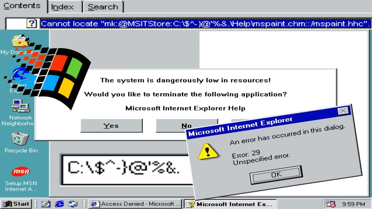 Installing Windows 98 to $^-}@'%&.