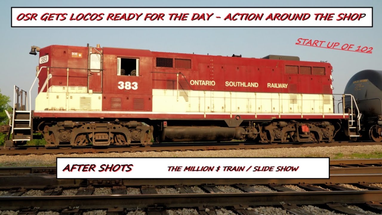 OSR GETS LOCOS READY FOR THE DAY -   ACTION AROUND THE SHOP