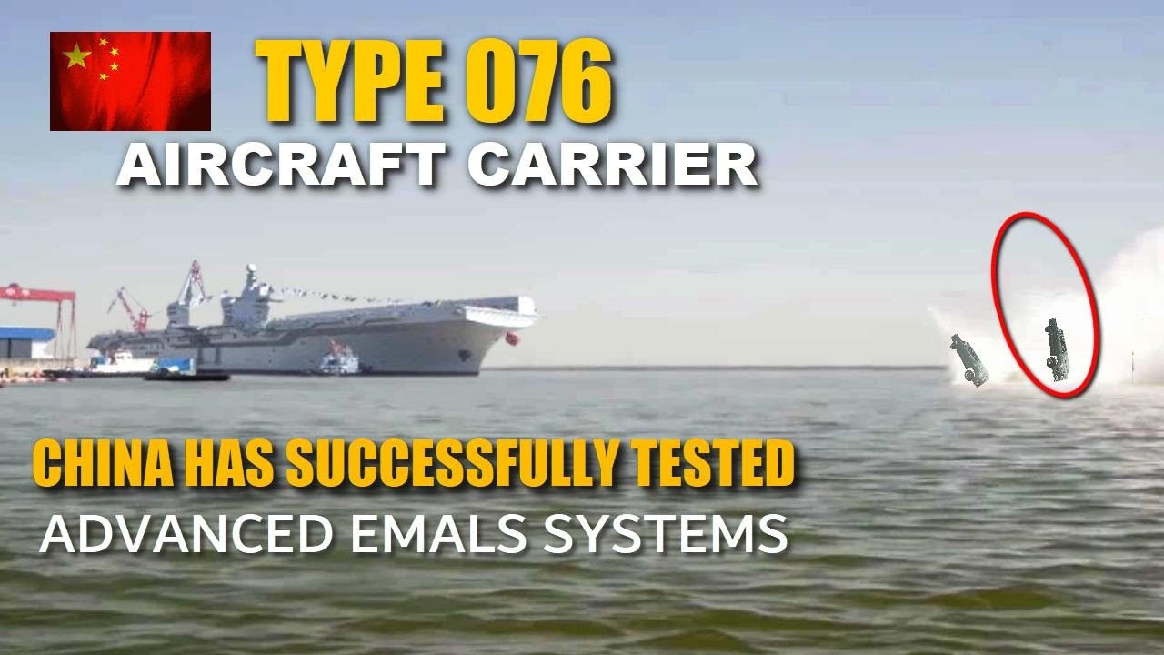 Новый китайский мини-авианосец Type 076 успешно испытал усовершенствованные системы катапультной ...