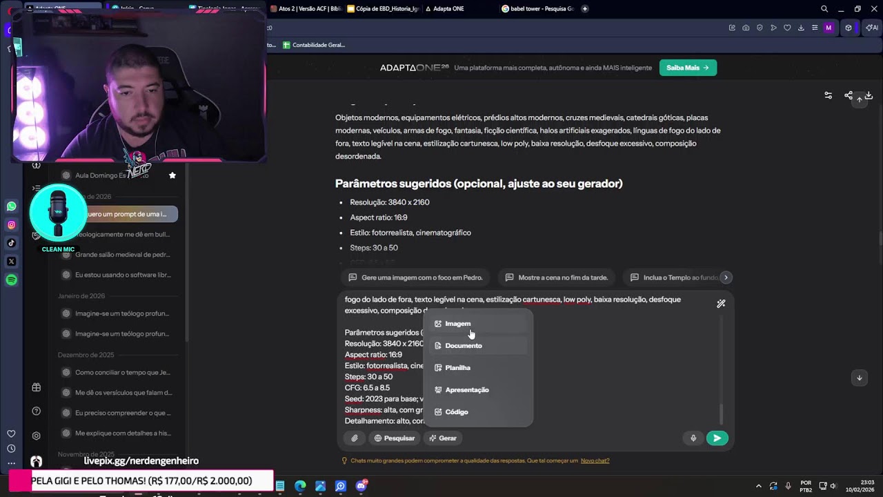LIVE 🔴 HISTÓRIA DA IGREJA, ME AJUDE COM OS SLIDES! 🔴 Live 4K