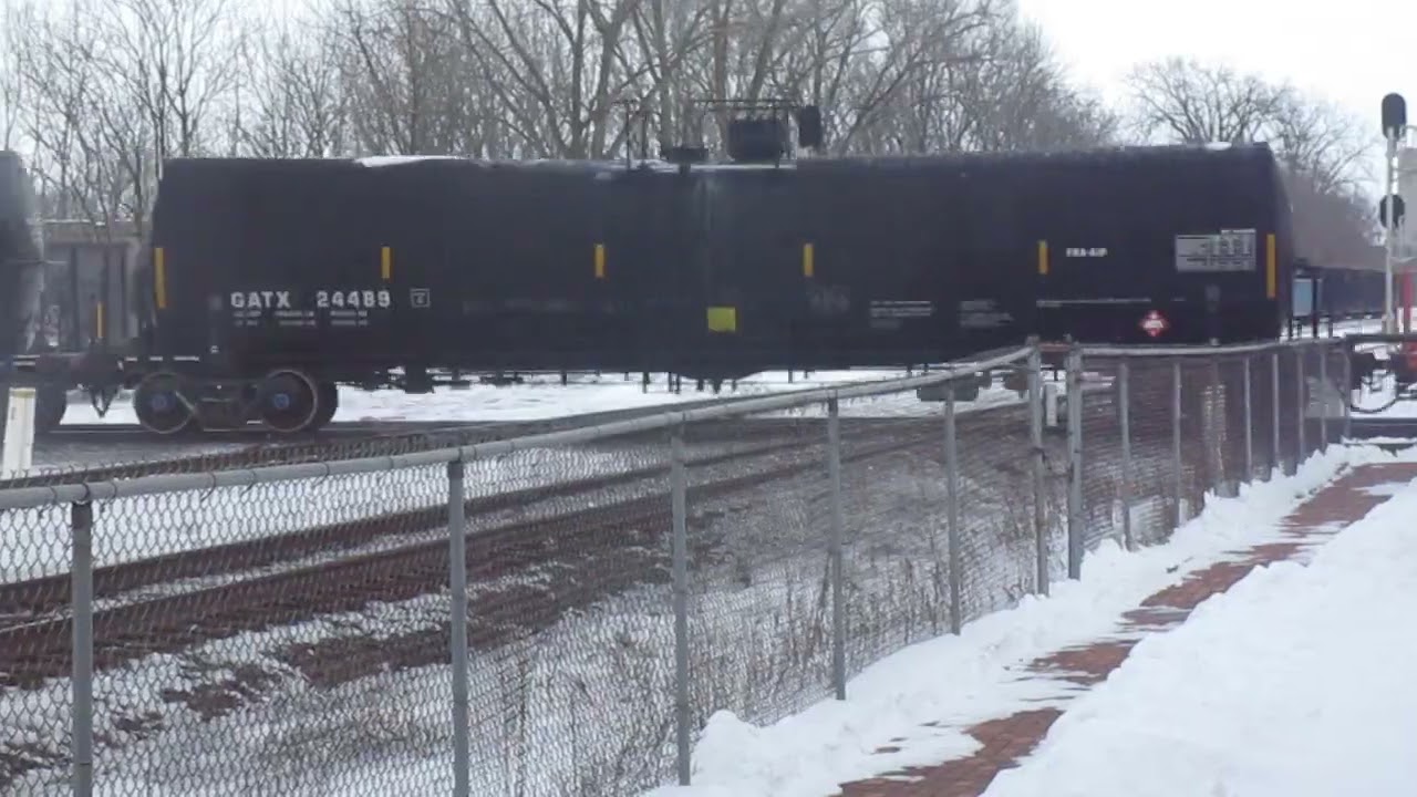 (2-4-2026) Norfolk Southern northbound mixed freight train in Marion Ohio.