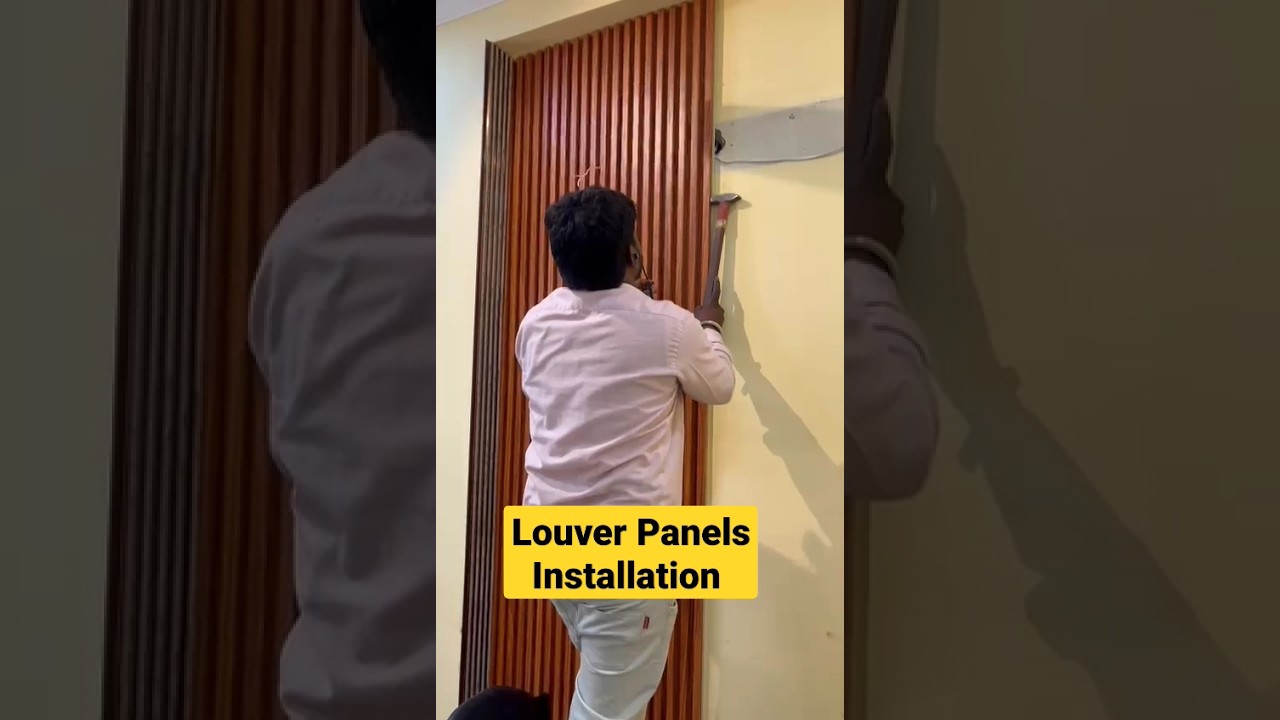 Louvers Panel Installation on Walls | How to Install Louver Panels | Best Wall panels for Office|