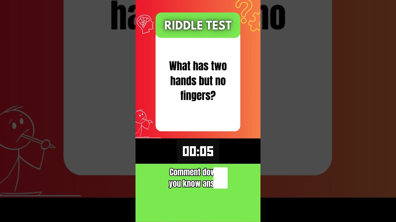 1 Riddle, 1 Shot — Can You Beat the Clock? ⏳ #shorts