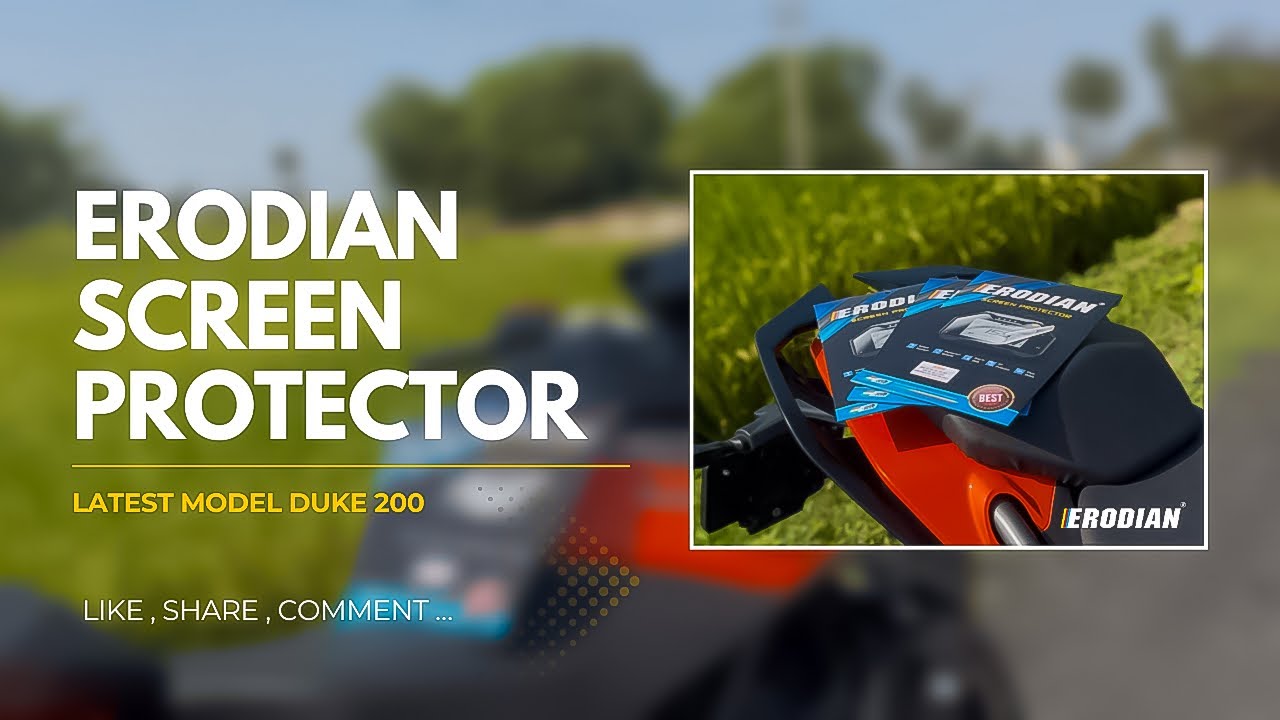 Erodian Screen Protector For KTM Duke 200 | Duke 200 TFT Meter Guard How to Install | #xtremz