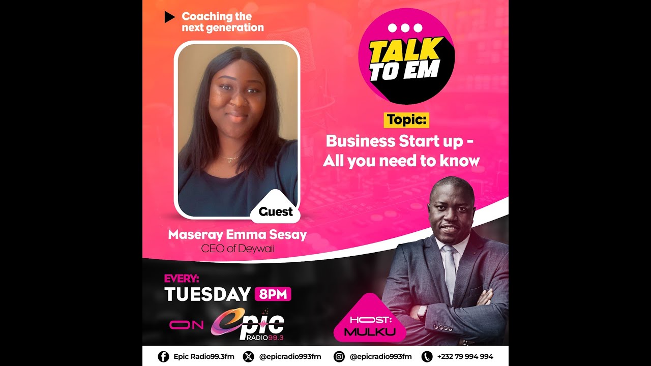 Talk 2 Em Show - Pilot Episode: Business start-up: All you need to know  03 September 2024