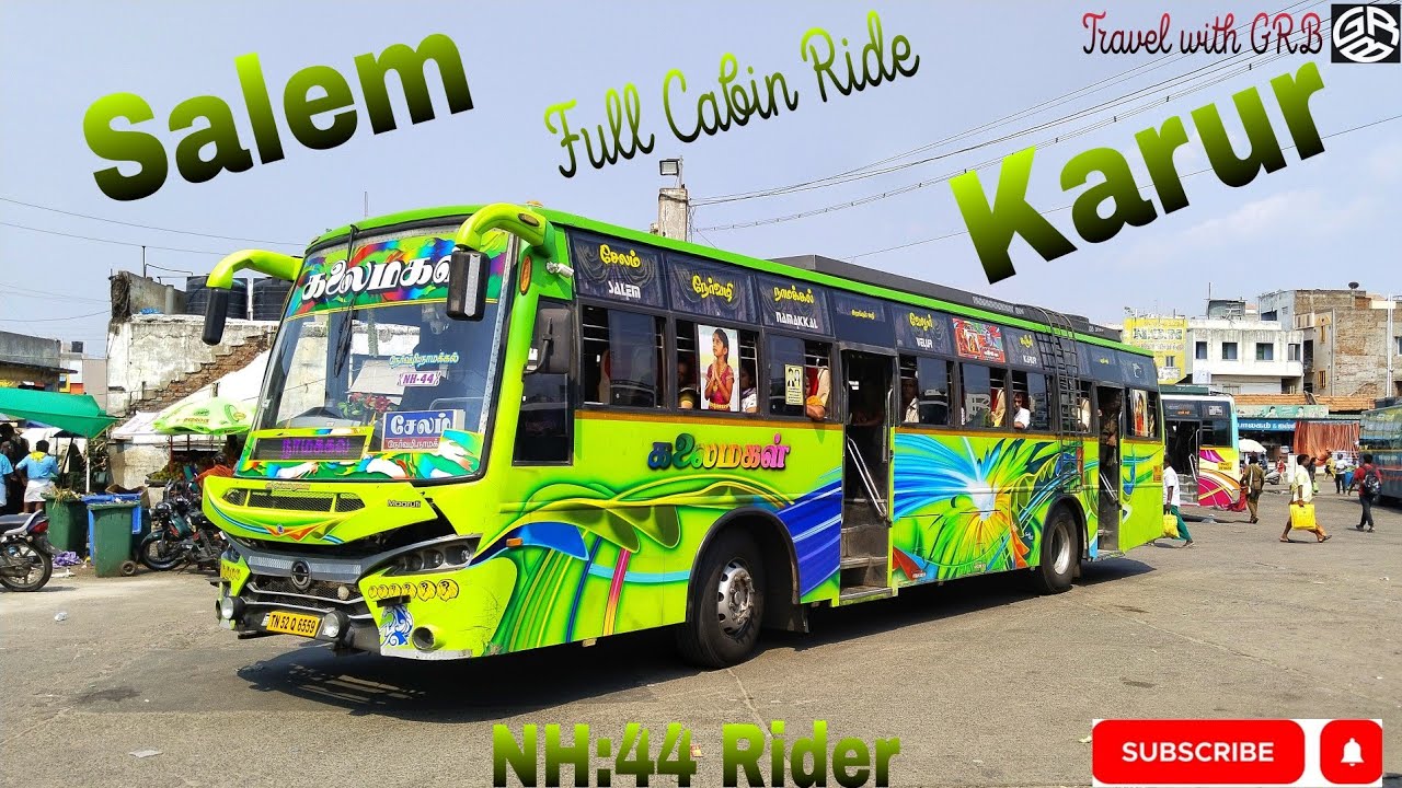 💖🚍KALAIMAGAL BUS SERVICE🚍💖|Salem🔁Karur|NH:44Rider|BHARATBENZ Bs-4|🔥Super Fast🔥|Travel with GRB|EP:83