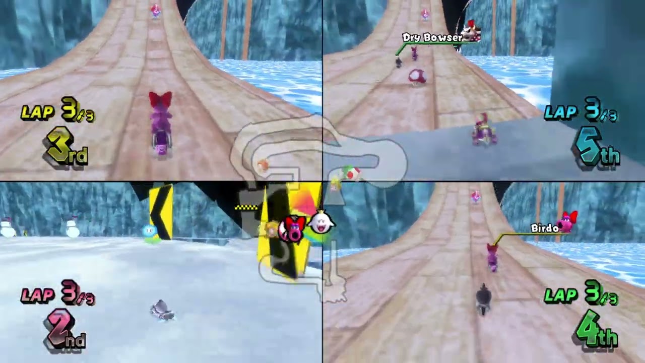 Mario Kart Wii Custom Tracks (History) ✦ 4 Players #757 (3 Tracks) 150cc
