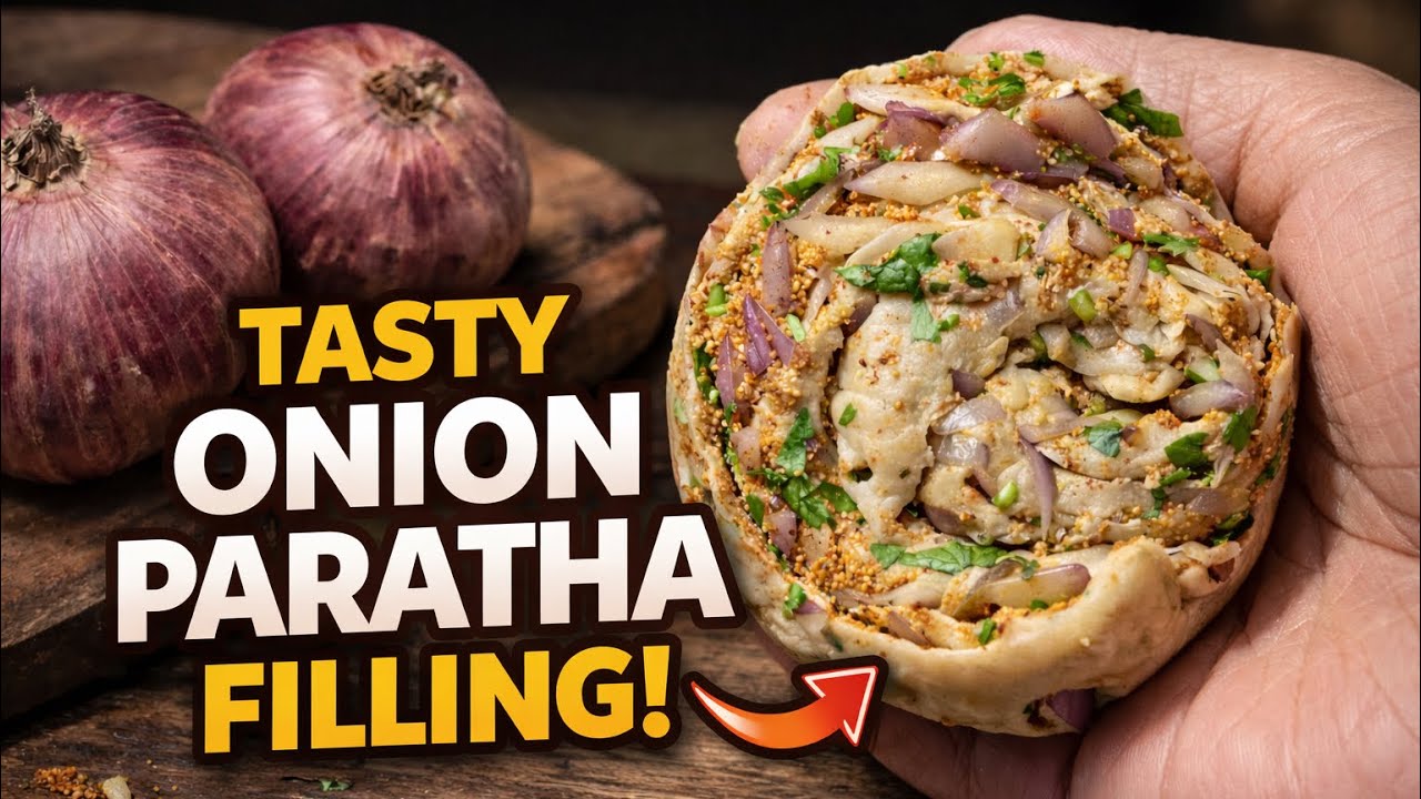 ಎರಡು ಈರುಳ್ಳಿ ಒಂದೊಳ್ಳೆ ತಿಂಡಿ | Onion paratha recipe | erulli paratha recipe | paratha recipe Kannada
