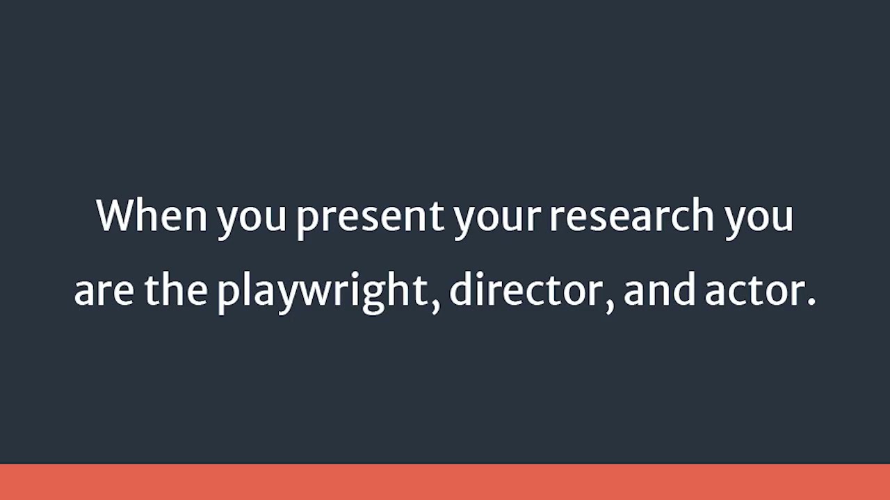 Science Communications Webinar: Rehearse Like an Actor