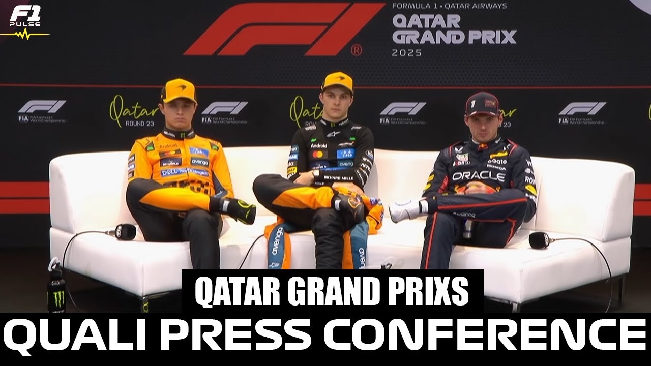 Post Qualifying Press Conference Qatar Grand Prix 2025 | Osca Piastri,  Lando Norris, Max Verstappen