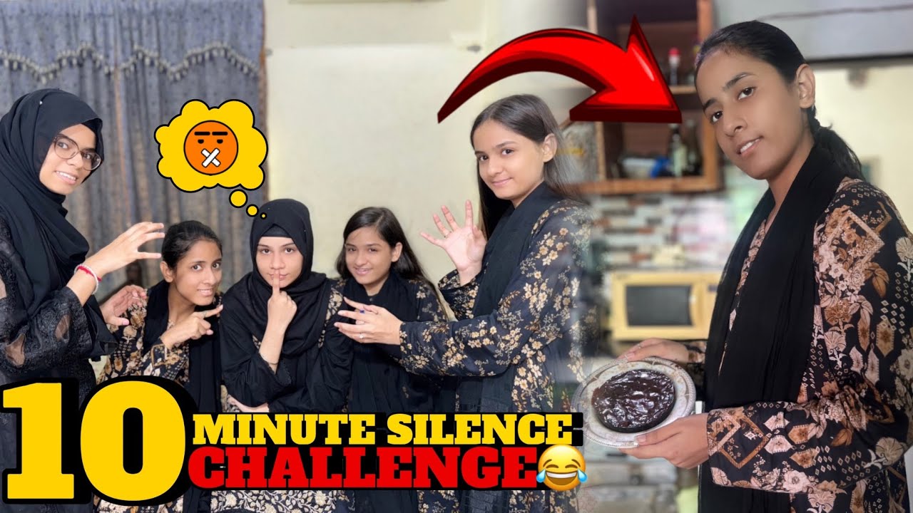 10 Minute silence challenge to Kissa api😂|| Reward mein oreo-cake bnana pra😭
