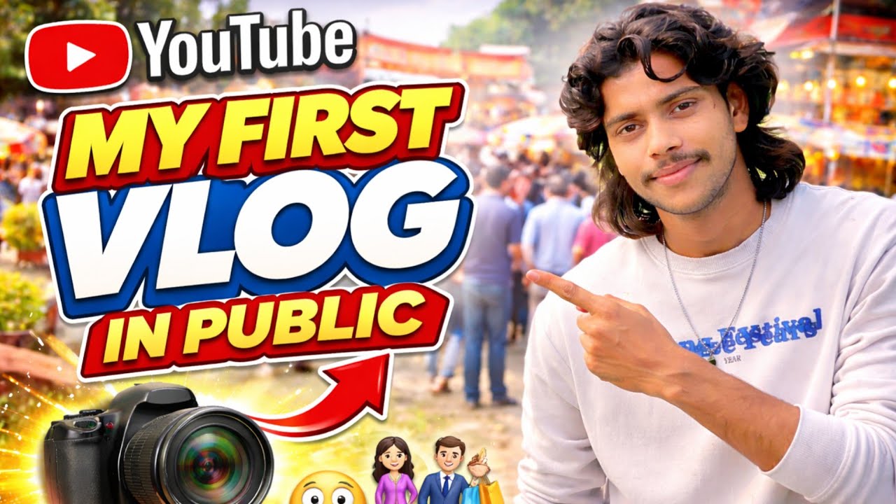 My First Vlog in Public 😬 | First Time Vlogging in Public😱 | My First Vlog | Camra Ke Saamne