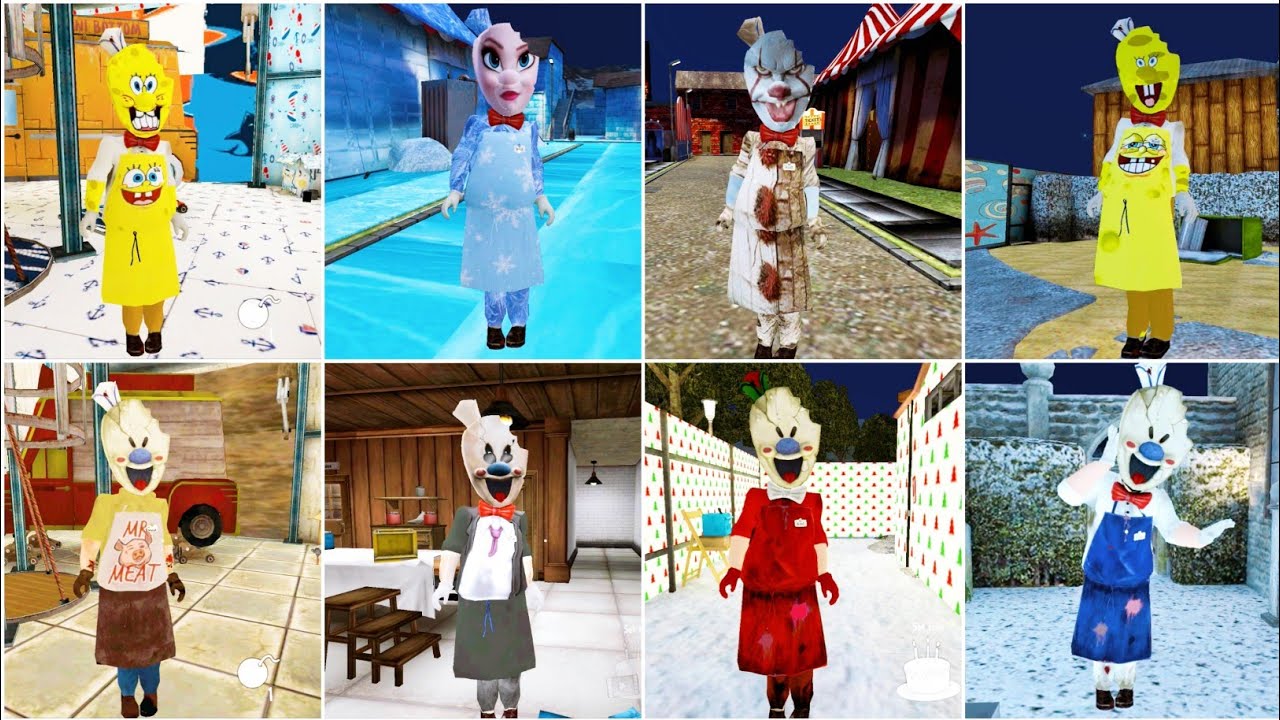 Ice Scream 1 2 3 4 5 6 7 Custom Rods Jumpscares