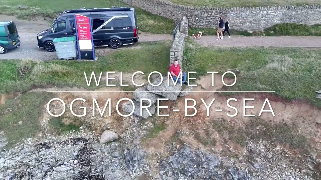 A day out in Ogmore by Sea, South Wales #UK with the #potensic  #atom  drone and rare Welsh Sunshine