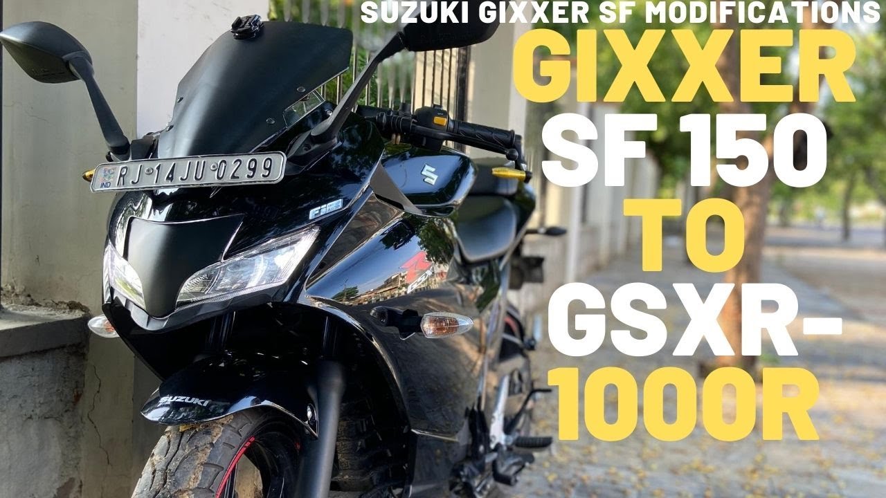 Suzuki Gixxer sf Modifications | Exhaust & Windshield Modified 2020 | From Gixxer sf to GSXR-1000R
