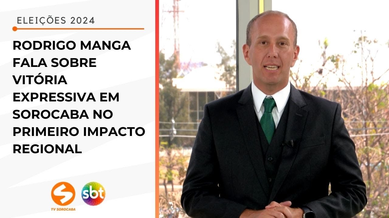 Rodrigo Manga fala sobre vitória expressiva em Sorocaba | TV Sorocaba SBT
