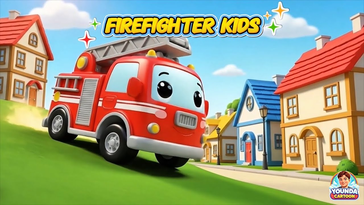 Fire Truck Song for Kids 🚒 | Emergency Vehicles Song | Kids Songs & Nursery Rhymes