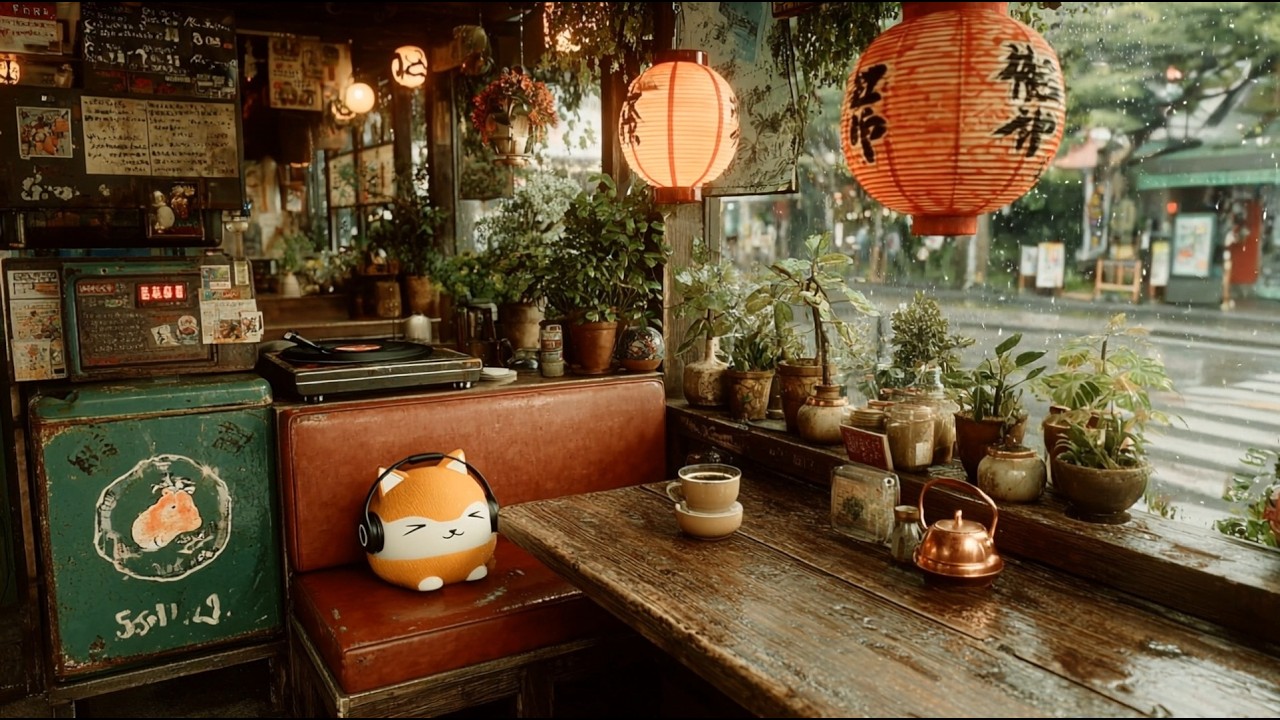 Rainy Day in Tokyo | Japanese Lofi Jazz for Coffee & Focus | 3.5 Hours