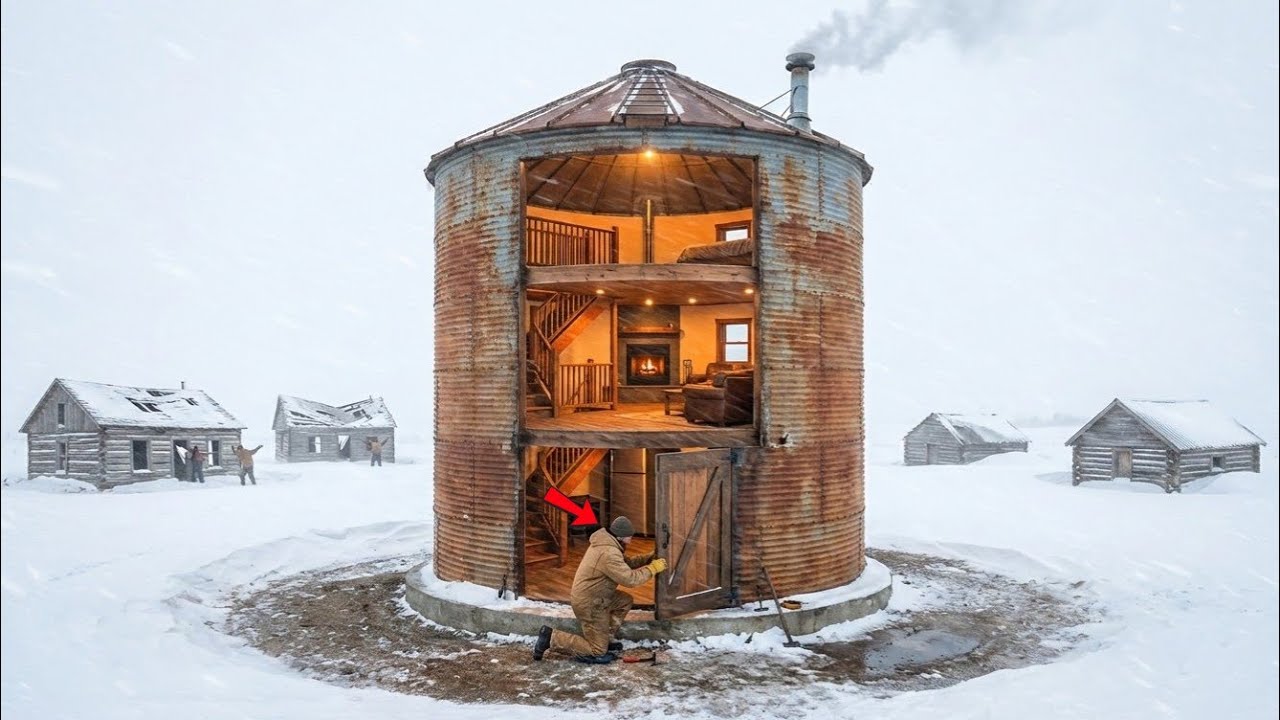 Neighbors Laughed at His Grain Silo Cabin—Until the Blizzard Made Him the Only Warm Man