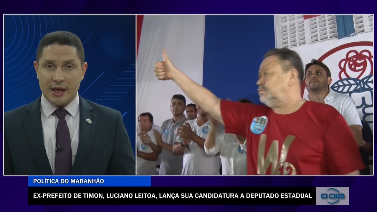 Ex-Prefeito de Timon, Luciano Leitoa, lança candidatura para Deputado Estadual 22 08 2022