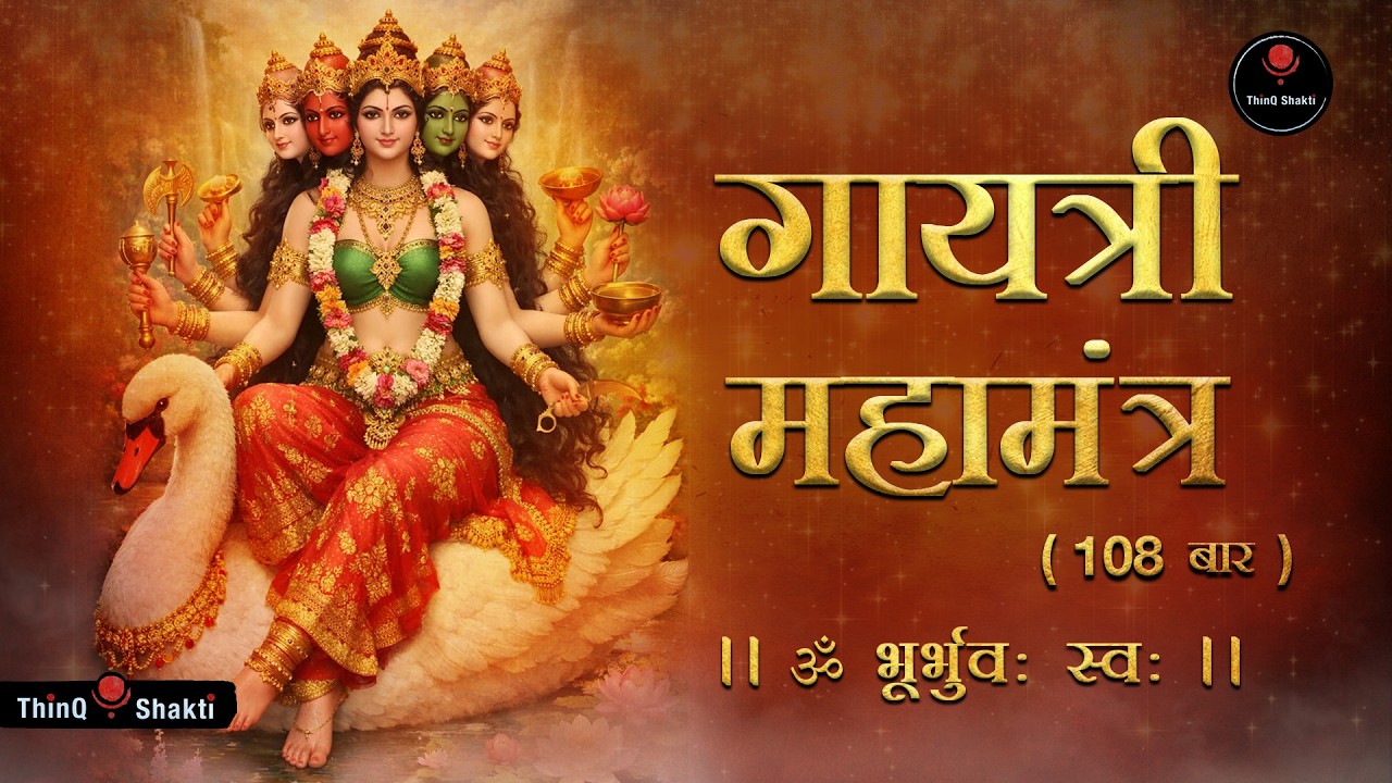 Gayatri Mantra 108 Times With Lyrics | गायत्री मंत्र  Powerful Meditation Chant for Success & Peace