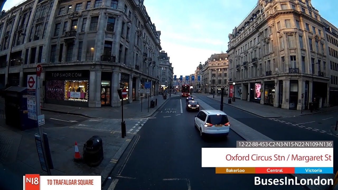 Route N18 Visual – Harrow Weald to Trafalgar Square – London United