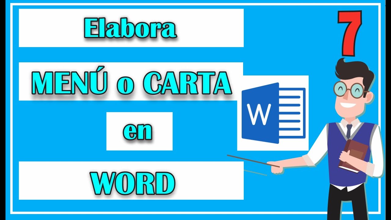 ¿Cómo hacer un MENÚ o CARTE DE ALIMENTOS en WORD?