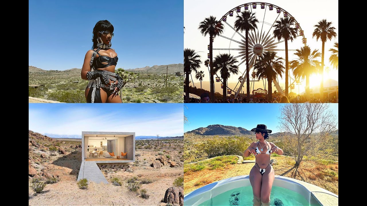 My 1st Coachella | Road Trip With Friends, NEW Hairstyle, Desert House Tour, and MORE