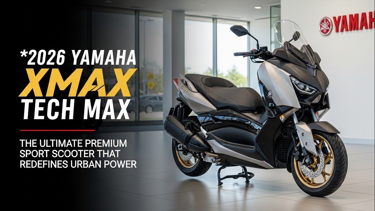 2026 Yamaha XMAX TECH MAX &ndash; The Ultimate Premium Sport Scooter That Redefines Urban Power!🔥‼️