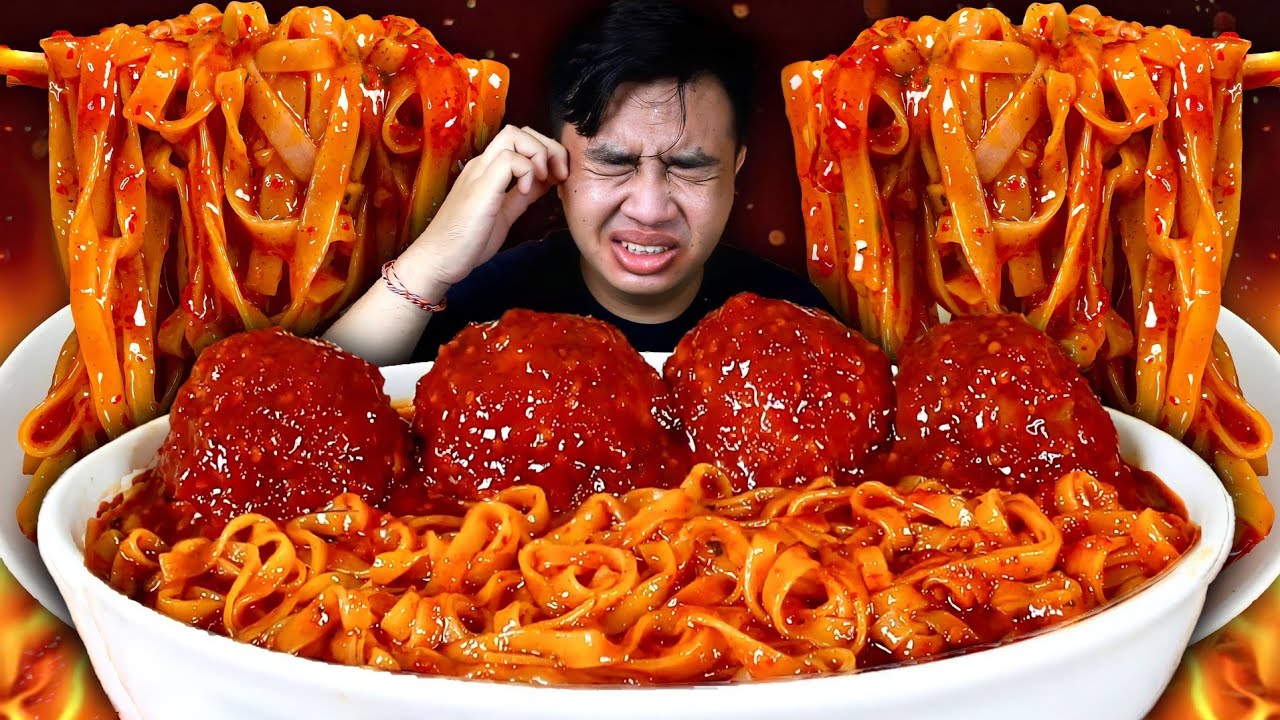 PERUT PANAS 🥵 MUKBANG BASO ACI BERANAK MERCON SIRAM CABE LAVA + MIE SETAN TERPEDAS