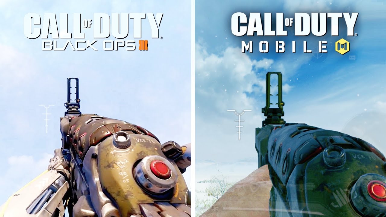Call of Duty Mobile VS Call of Duty Black Ops 3 - Weapon Sound & Animation Comparison