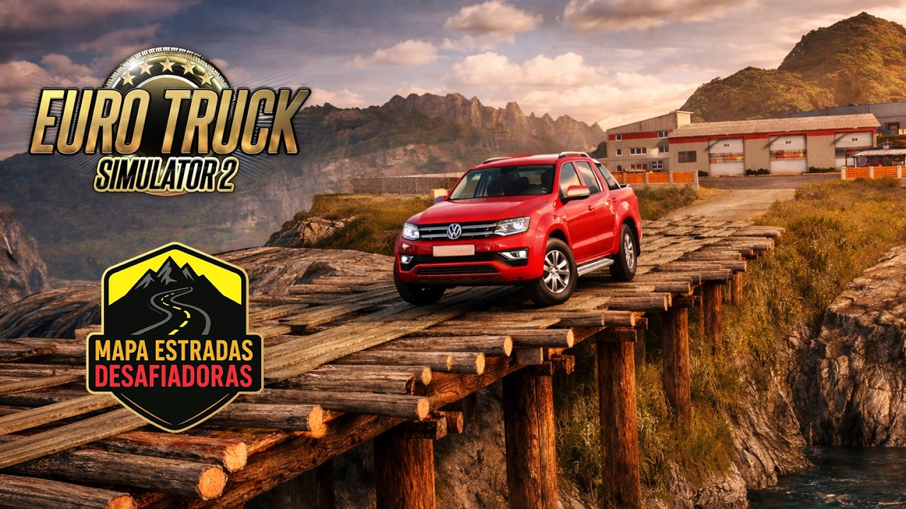 Driving a VW Amarok in The Dangerous Map | Euro Truck Simulator 2