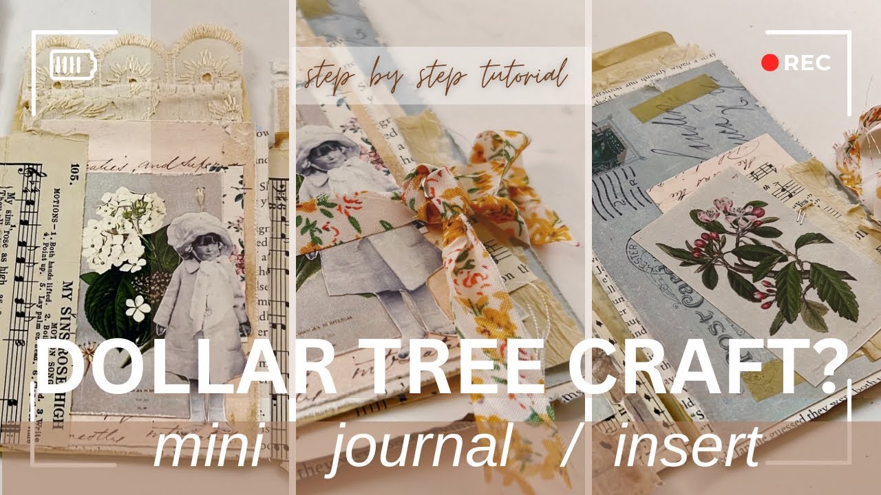 Use Your Scraps + Some DT Envelopes to Create This Adorable Journal! ! #dollartreecrafts #journaling