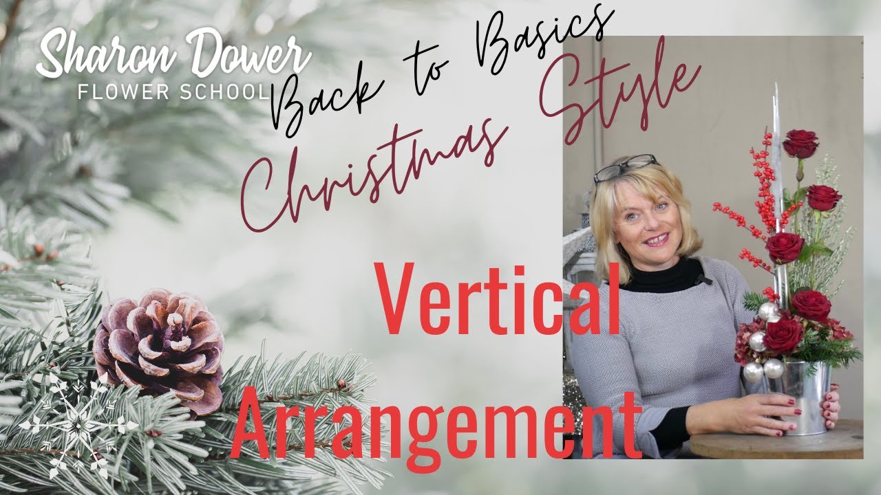 How to make a Flower Arrangement for Christmas- FLORISTRY/FLOWER ARRANGING