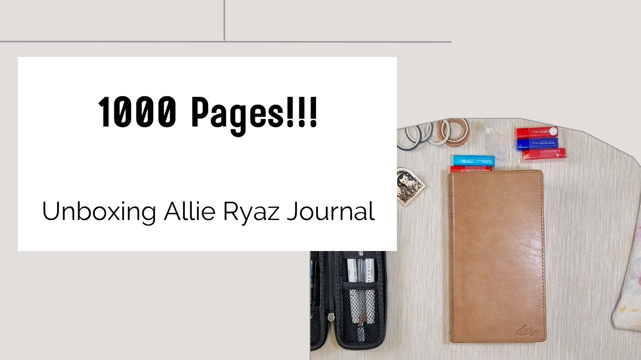 Распаковка блокнота Элли Ряз на 1000 страниц и проба пера #chunkyjournal