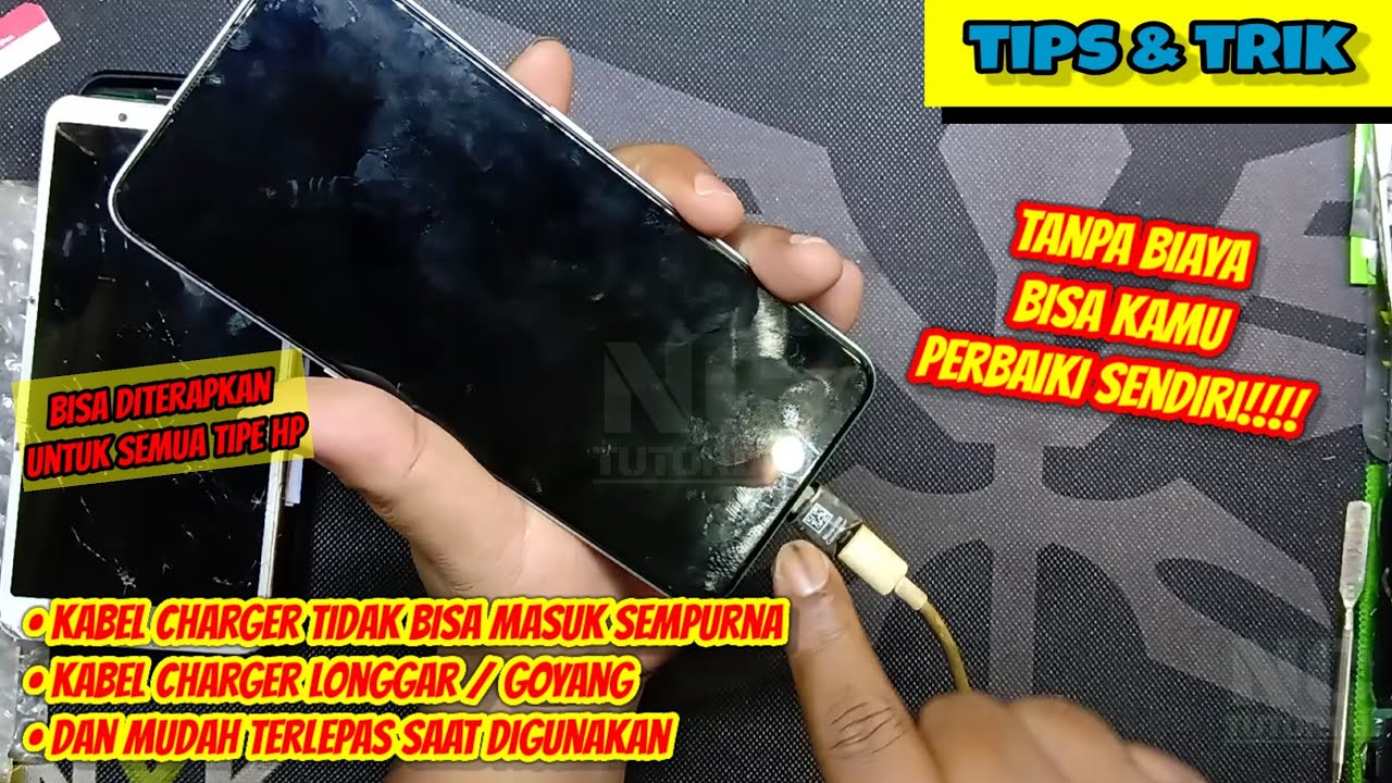 TRIK SEDERHANA ATASI KABEL CHARGER TYPE C LONGGAR SAAT DICOLOK
