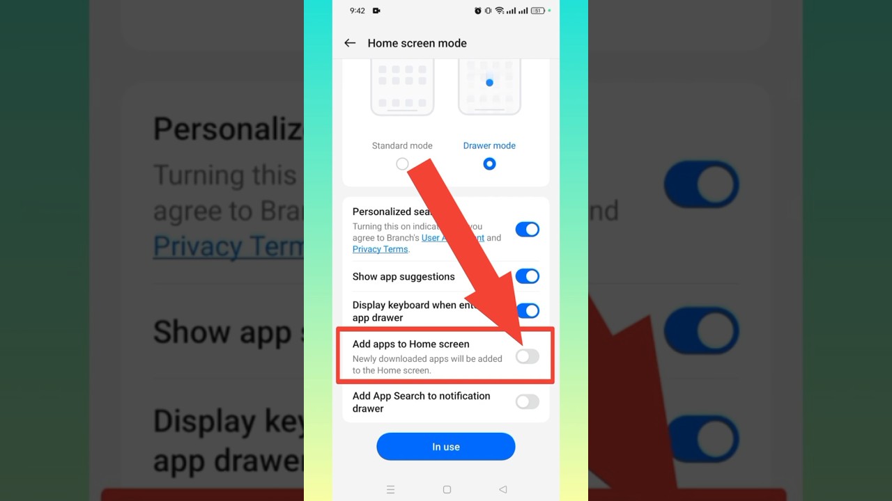 How To Enable Add Apps To Home Screen | #shorts #add apps to home screen