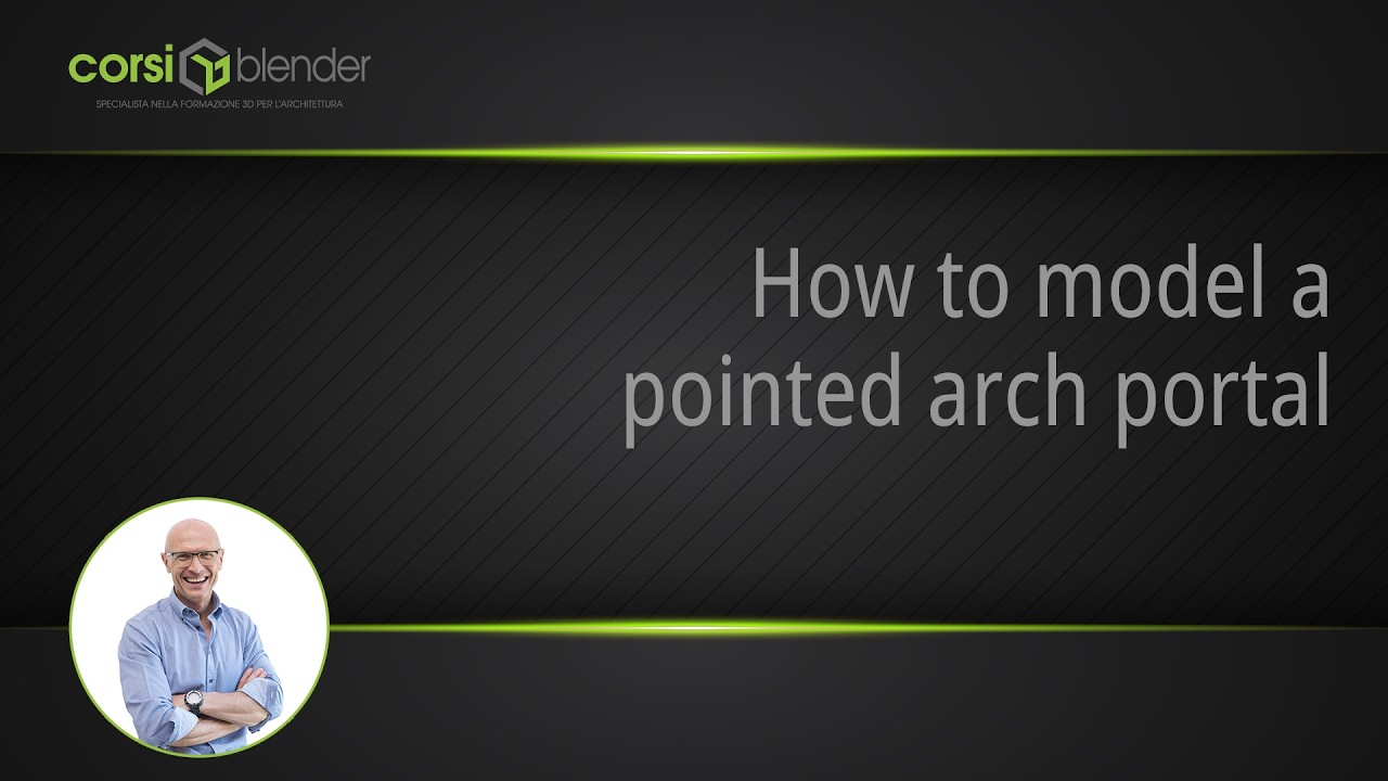 How to model a Pointed Arch Portal - english version