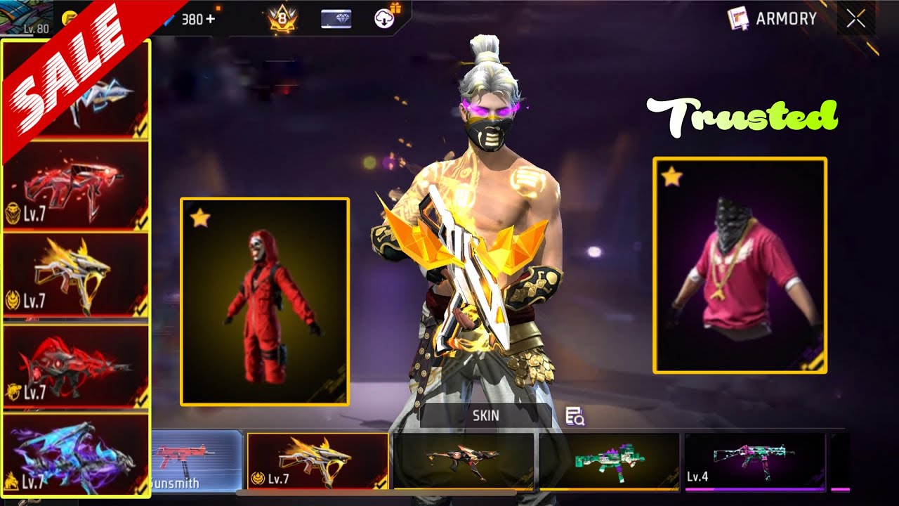 Free fire id sell ₹2000 | Prime level 8 id sell ~ evo gun max id sell
