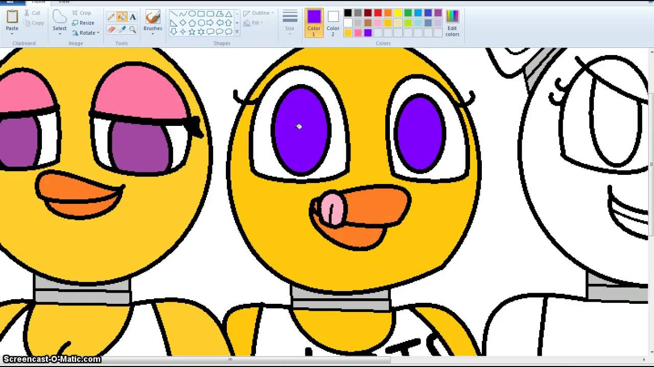 FNAF Speedpaint ~{The Girls}~ FNAF 1+2