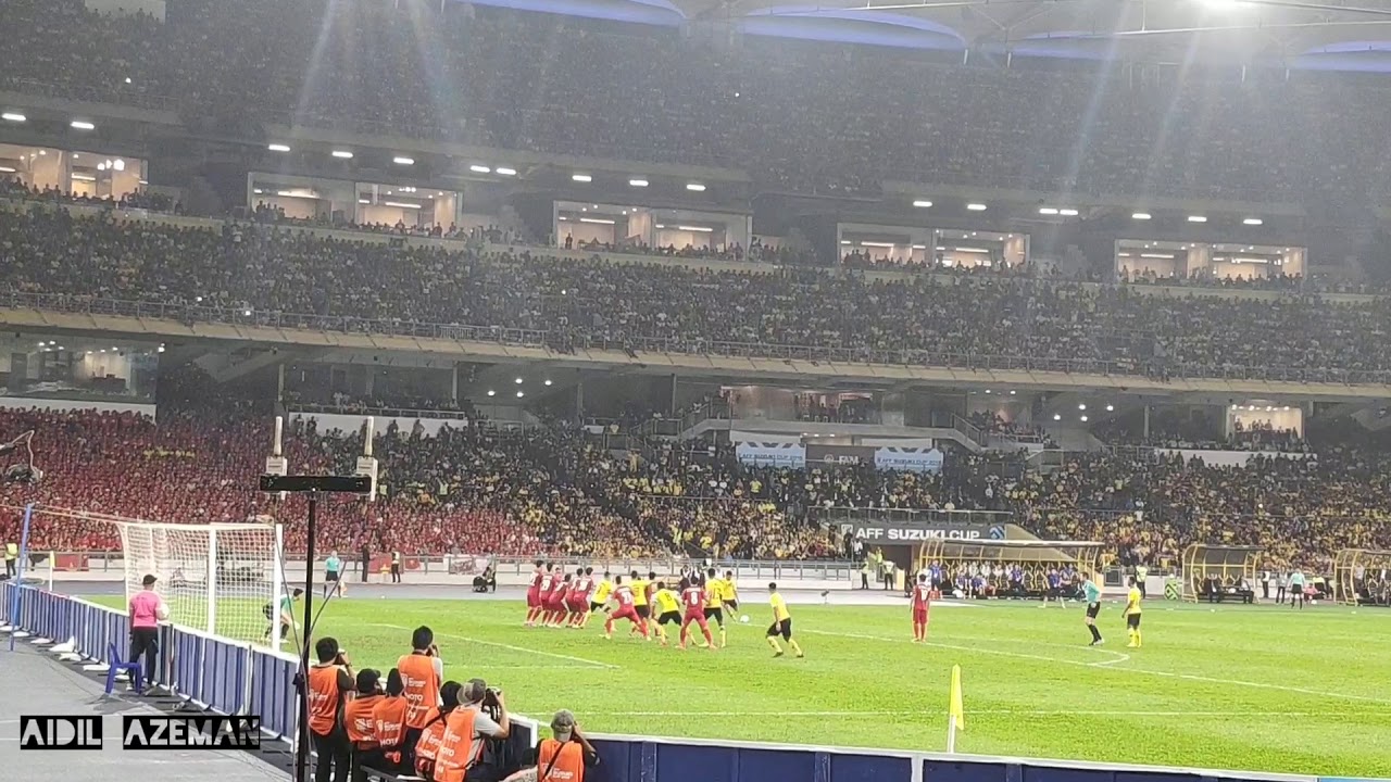 Safawi Rashid equalising goal Malaysia vs Vietnam AFF Suzuki Cup 2018 Final (1st leg)