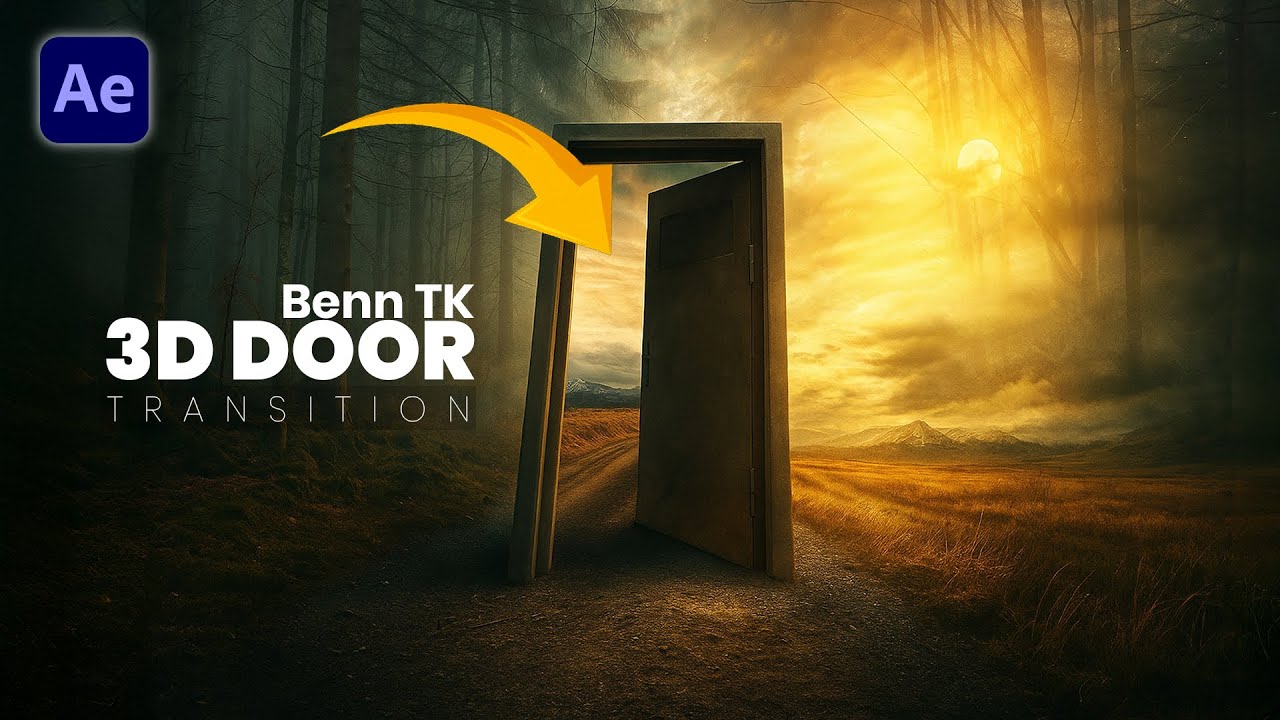 3D Door Transition in After Effects &ndash; Benn TK Tutorial