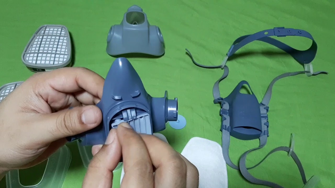 How-To #7 (Part 2) : Clean 3M Half Facepiece Respirator with dual cartridges.